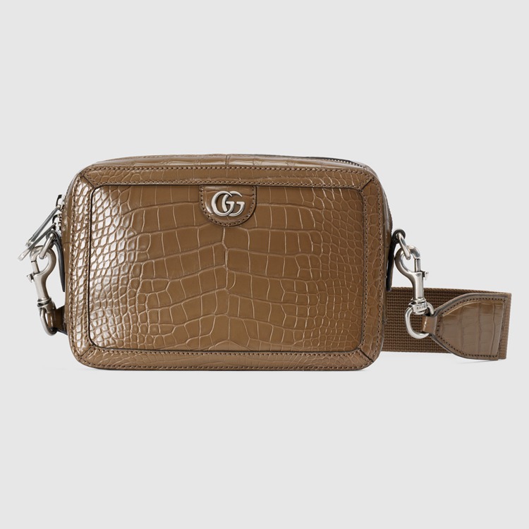 710861.EAAIM.2351.001.056.0000.Light Crocodile shoulder bag with Double G